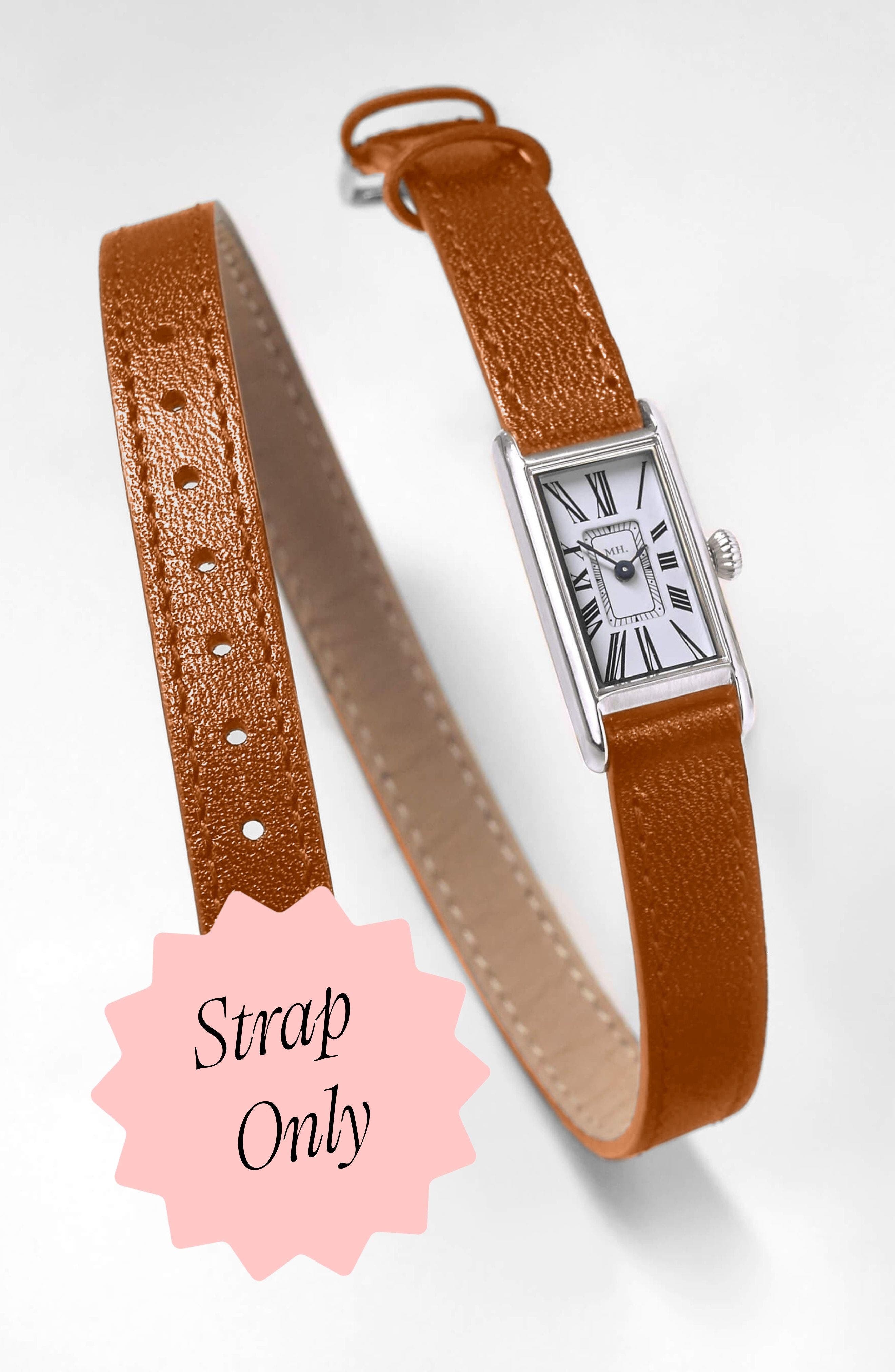 selected Tan Strap - Silver Buckle