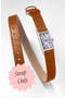 Tan Strap - Silver Buckle