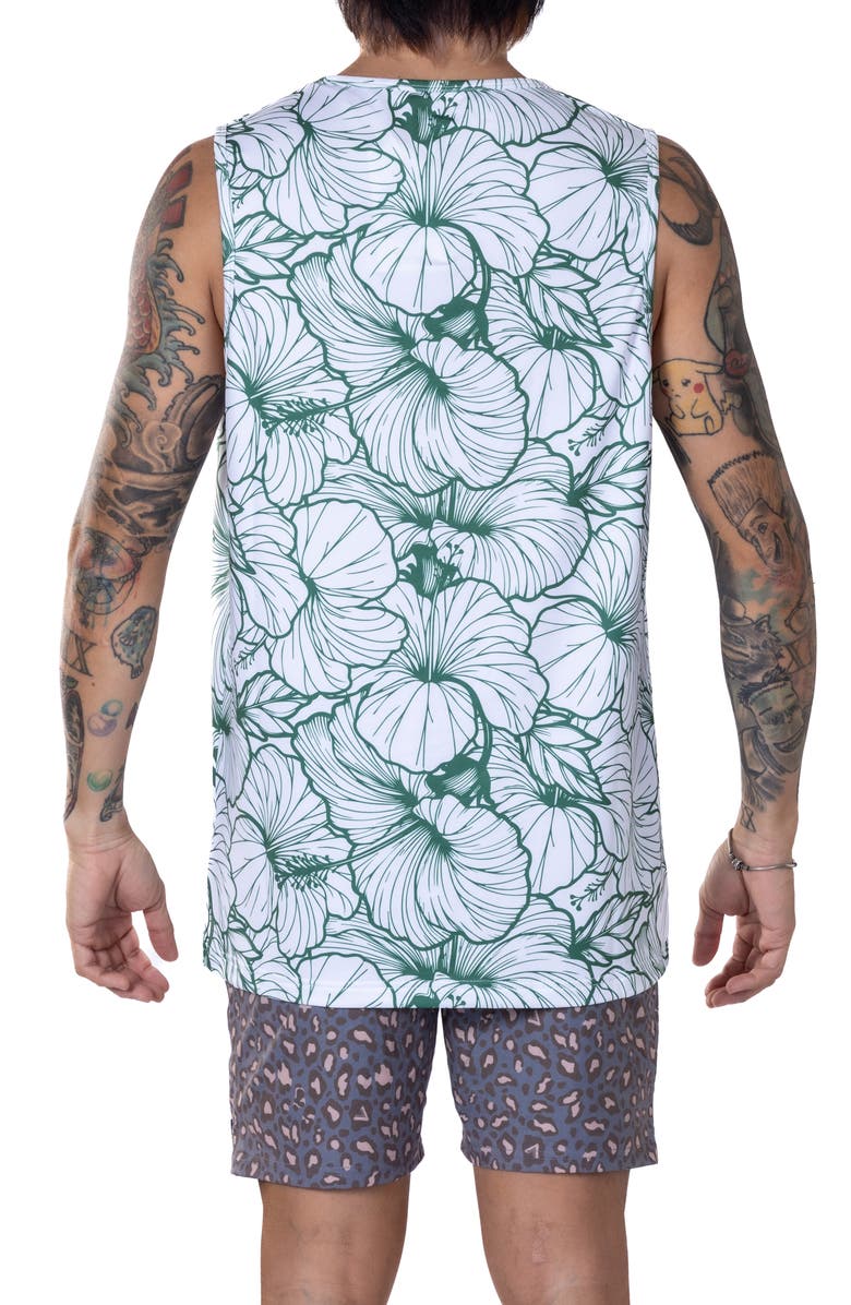 VAST Local Leaves Aqua Terra Performance Tank, Alternate, color, Green