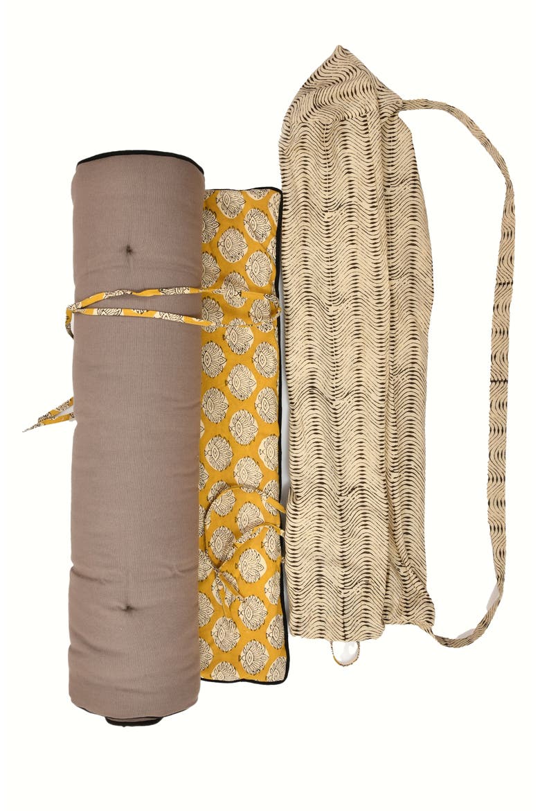 Block Print Yoga Mat and towel, Main, color, Block Print