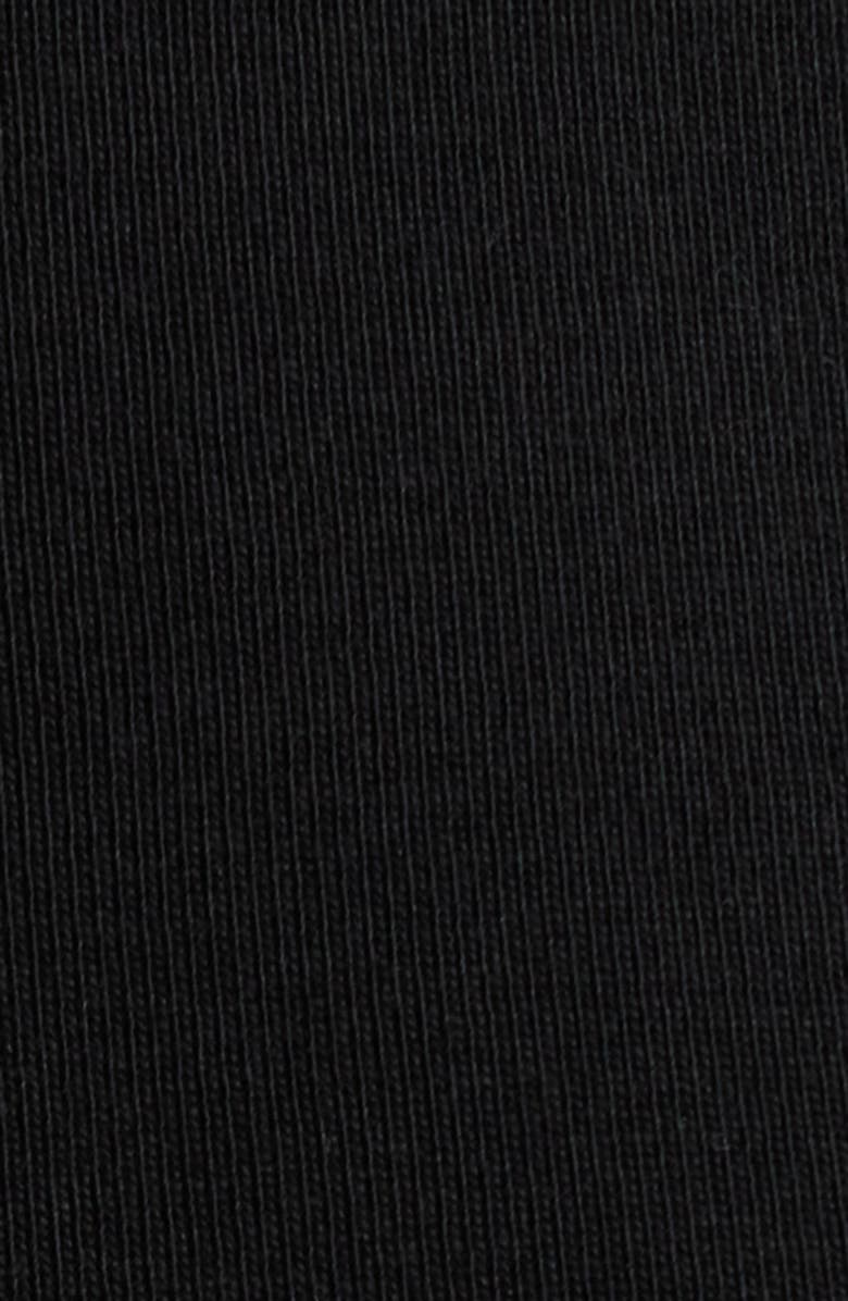 Madewell The '90s Compact Cotton Boatneck T-Shirt, Alternate, color, Jet Black