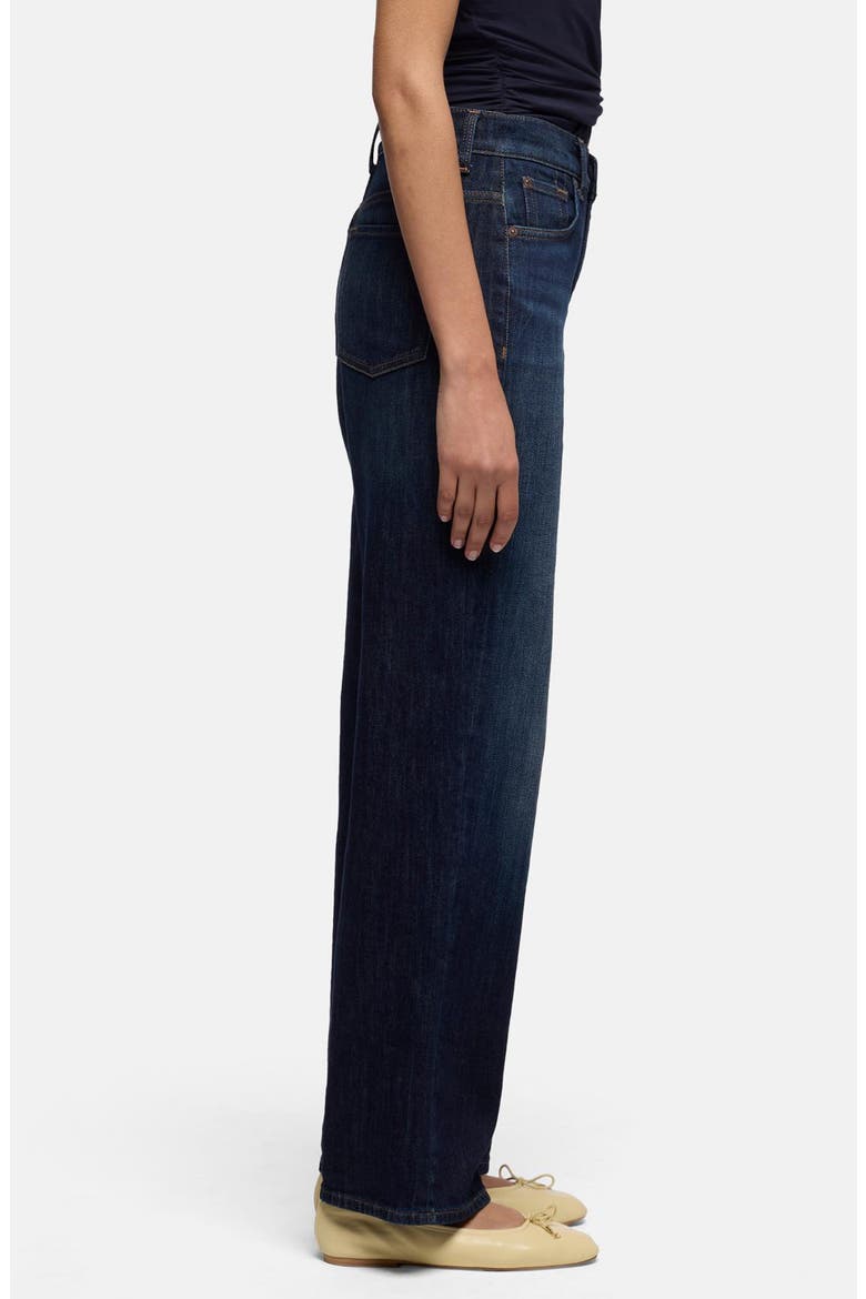 Stovepipe High Waist Straight Leg Jeans, Alternate, color, DEEP SEA