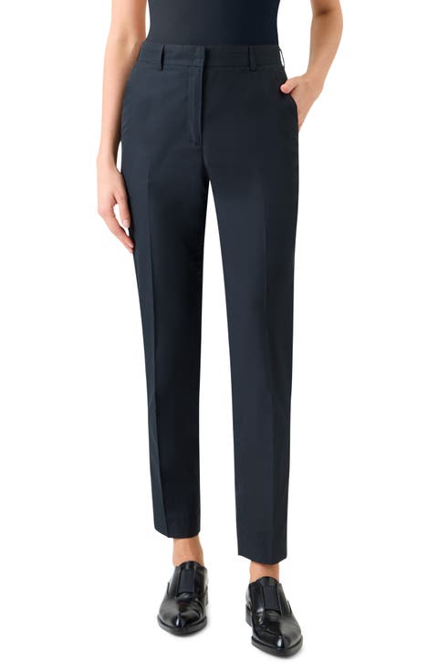 Flavin Cotton Poplin Ankle Pants