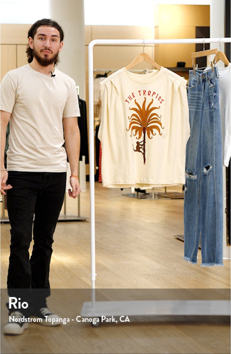 The Tropics Cotton Graphic Muscle T-Shirt, sales video thumbnail