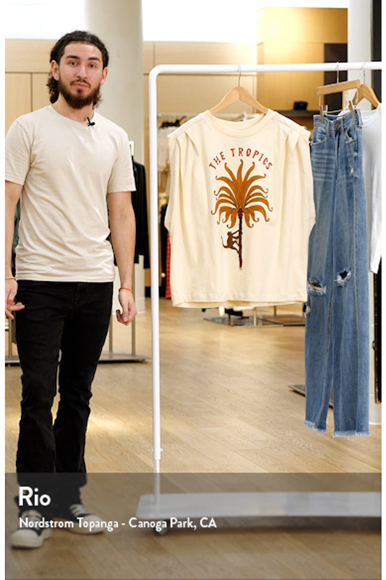 The Tropics Cotton Graphic Muscle T-Shirt video