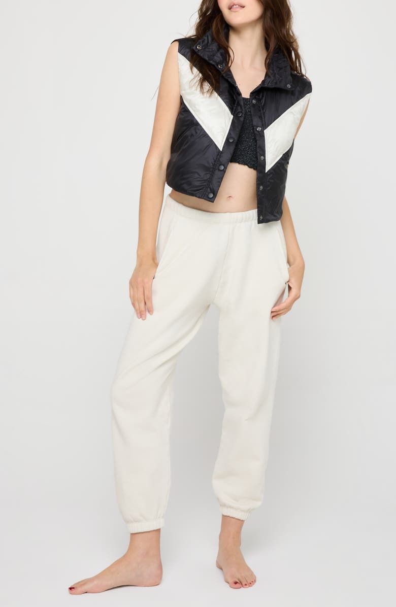 Spiritual Gangster Scout Puffer Vest, Alternate, color, Black