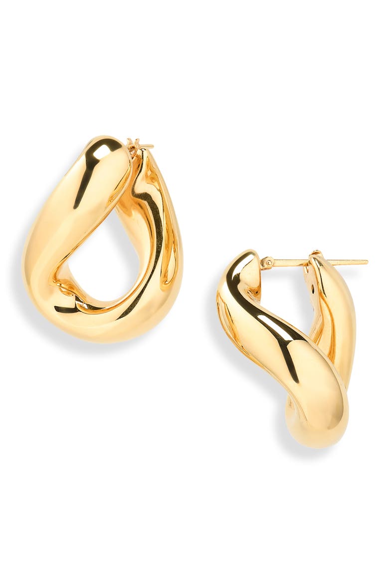 Prisma Chain Earrings, Main, color, 8120 YELLOW GOLD