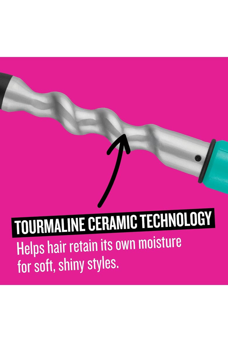 Curlipops 1 Inch Tourmaline Ceramic Spiral Styling Iron, Alternate, color, Black