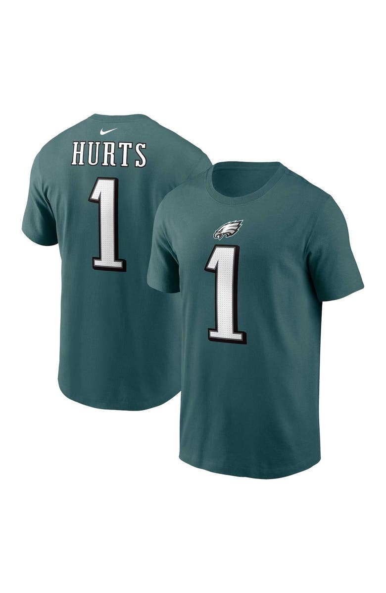 Nike Men's Nike Jalen Hurts Midnight Green Philadelphia Eagles  Player Name & Number T-Shirt, Main, color, Green
