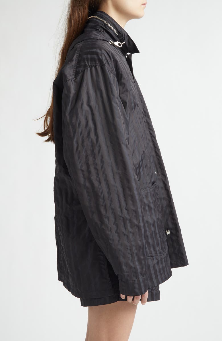 SETCHU Rain Stripe Work Bag Shirt Jacket, Alternate, color, Black Rain Stripe