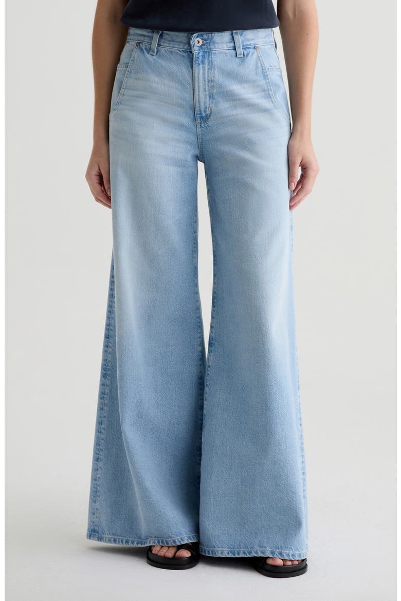 Posey Mid Rise Super Wide Leg Jeans, Main, color, ALLUSION
