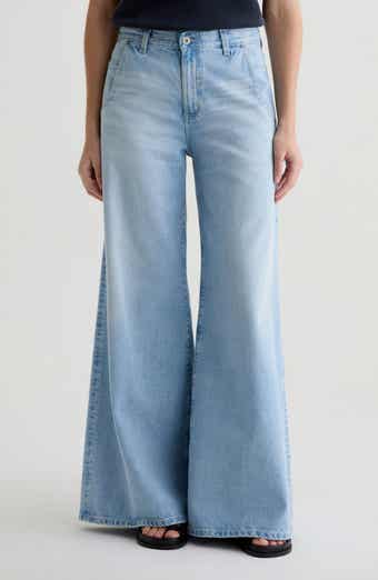 AG Posey Mid Rise Super Wide Leg Jeans