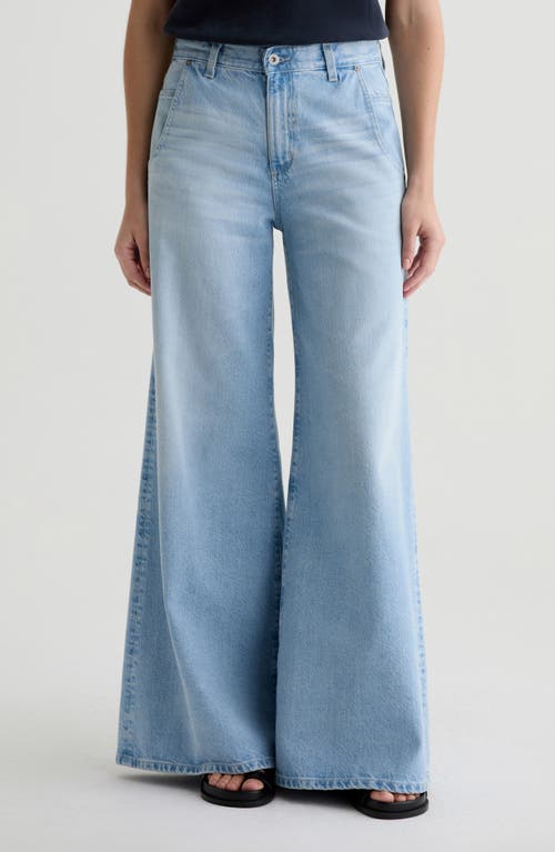Ag Posey Mid Rise Super Wide Leg Jeans In Blue
