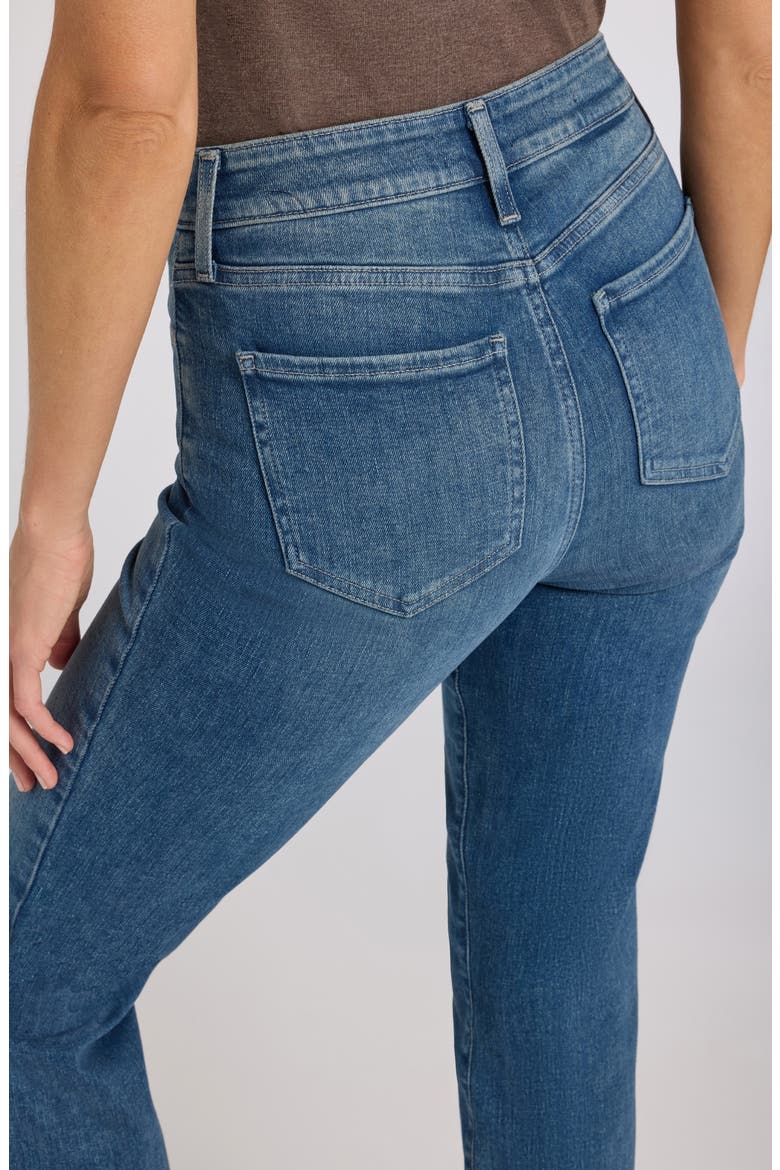 Marilyn High Waist Ankle Straight Leg Jeans, Alternate, color, BREEZY PALMS