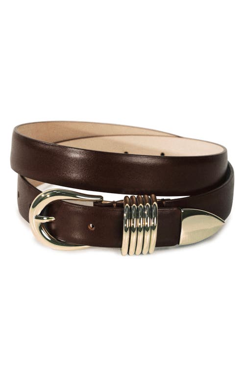 Déhanche Hollyhock Leather Belt in Marrone  product