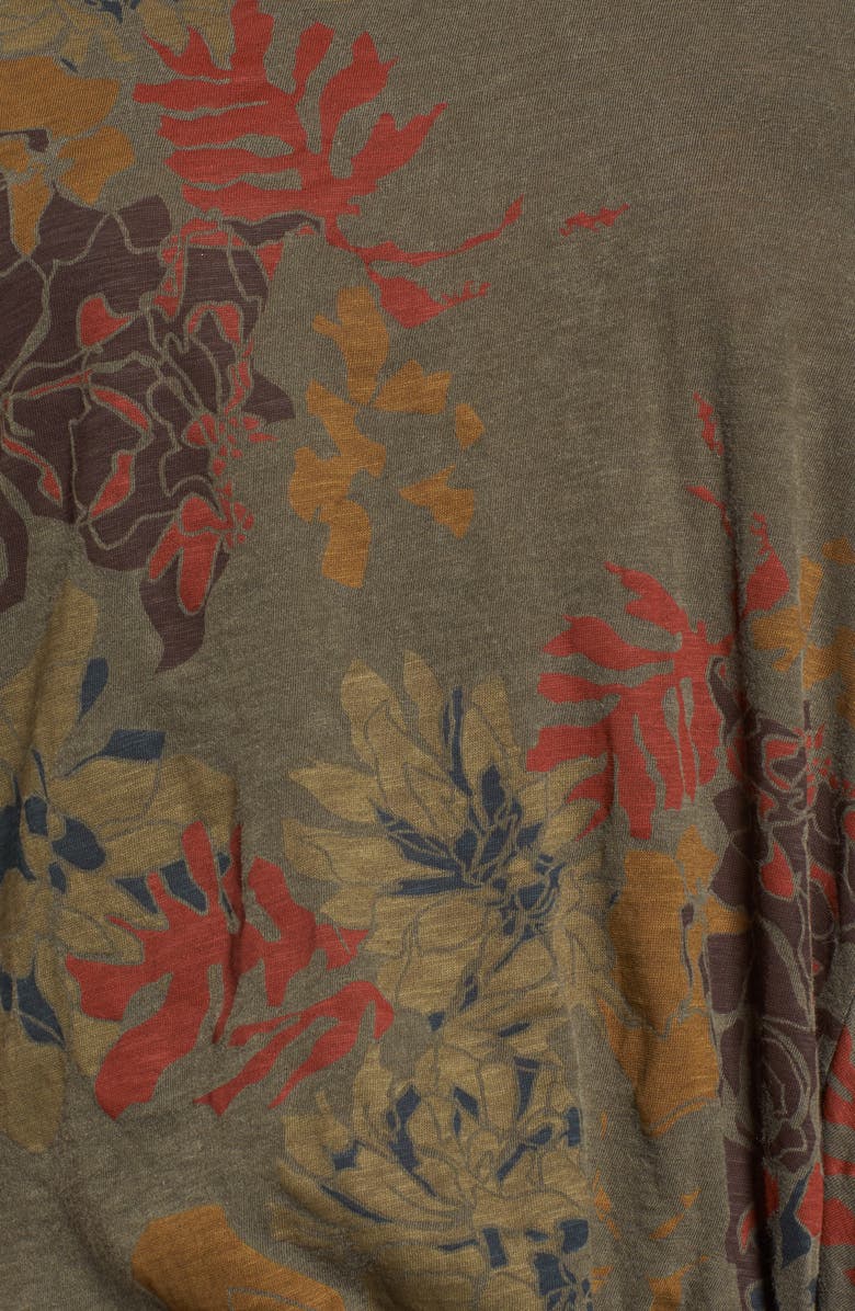 Stateside Floral Twist Front Tee, Alternate, color, 
