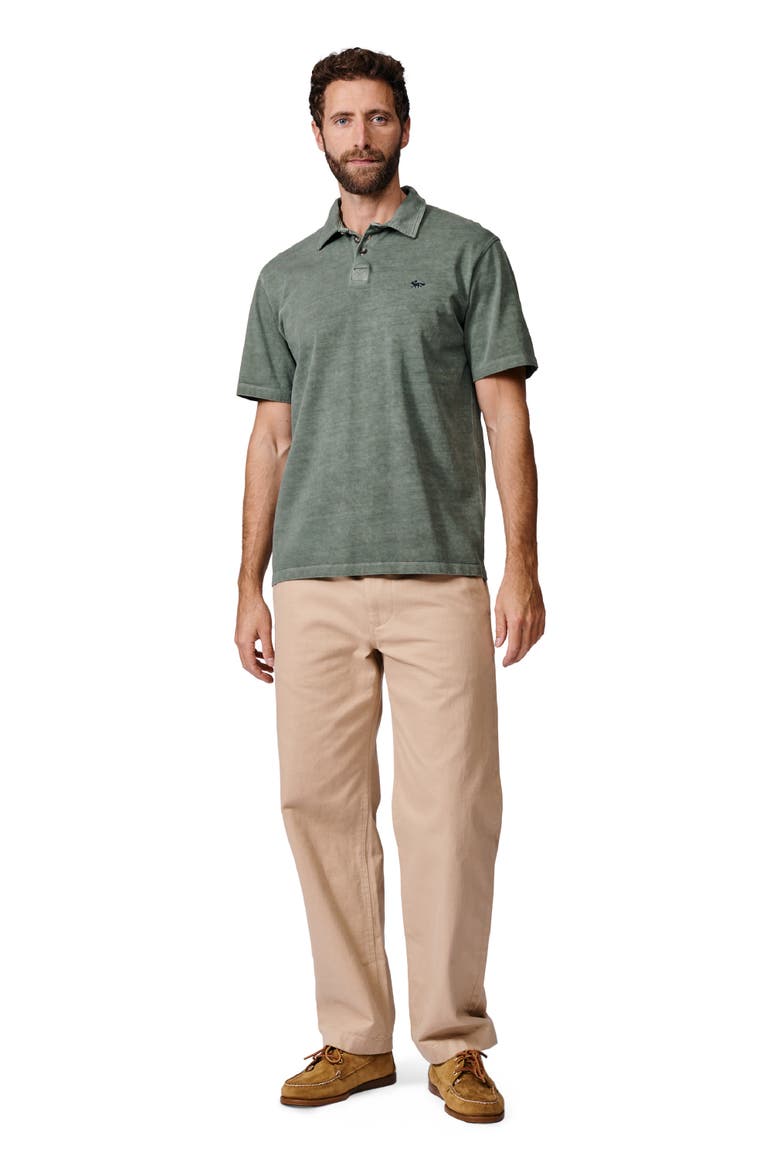 Arkwright Heavyweight Jersey Polo Shirt, Alternate, color, Khaki