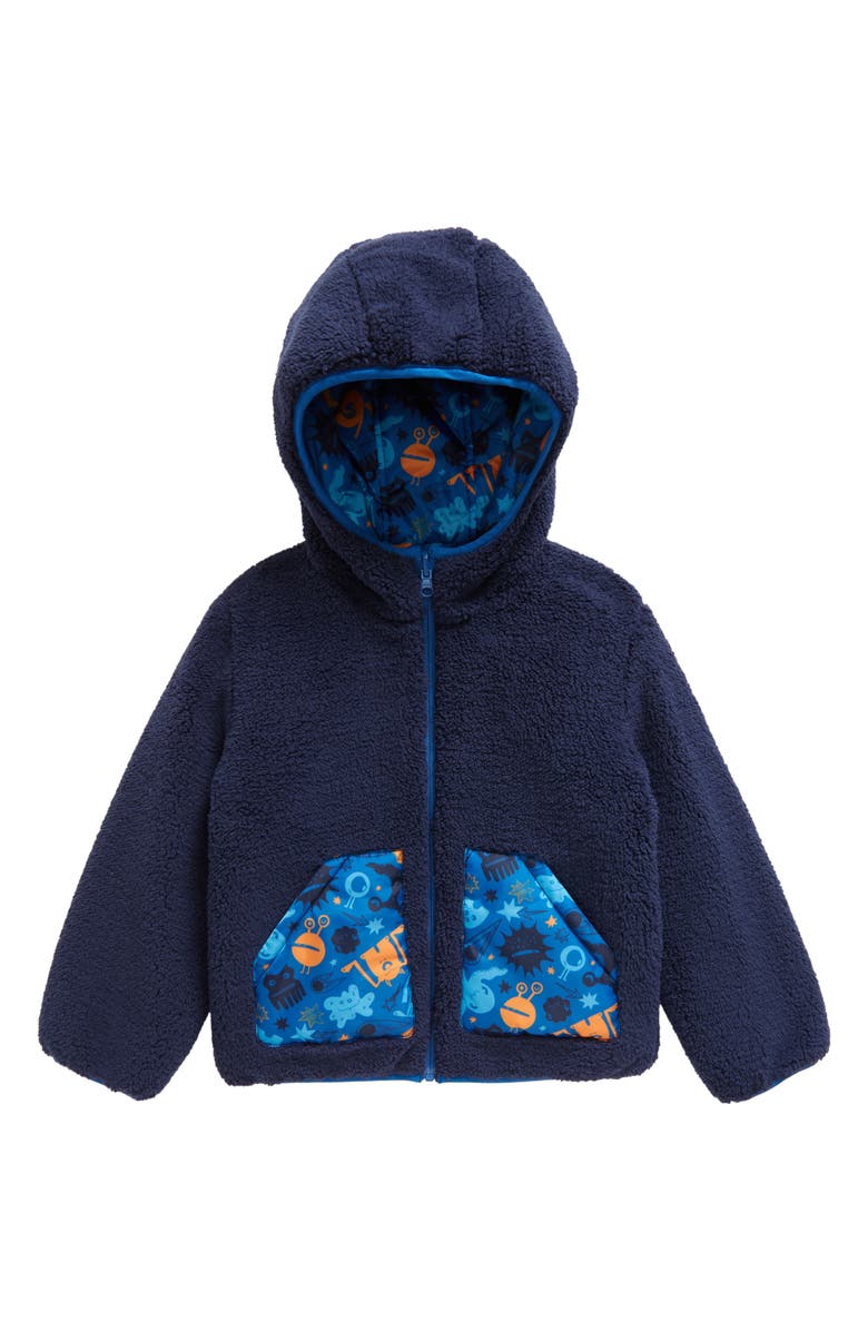 Tucker + Tate Kid's Reversible Hooded Fleece Jacket, Alternate, color, 