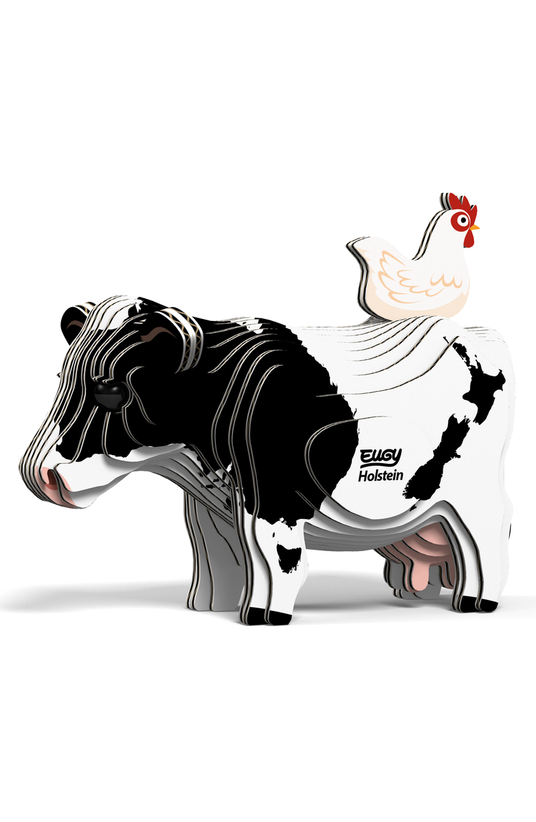 Eugy Puzzles Holstein Cow 3D Puzzle, Alternate, color, NO COLOR