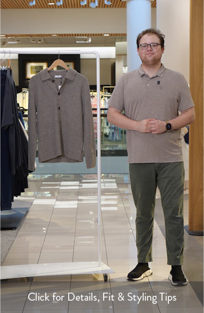 Rib Collar Cardigan, sales video thumbnail