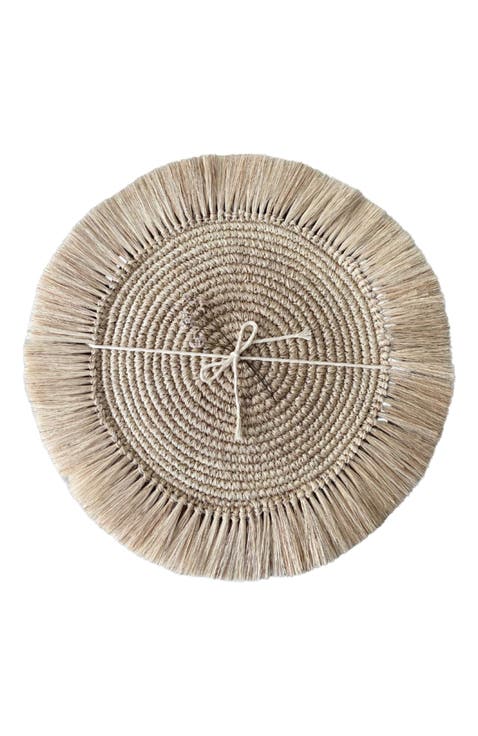 Fique Fringe Placemats Set of 4