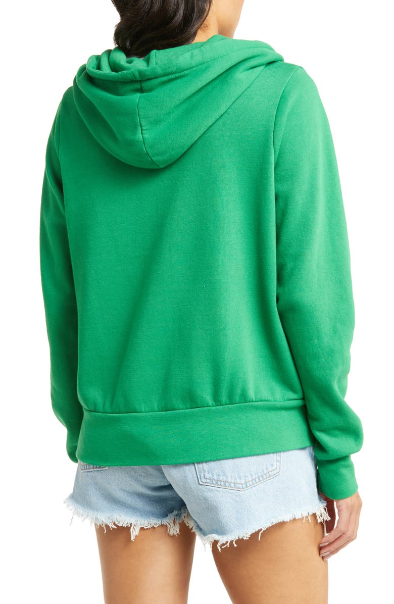 Aviator Nation 5-Stripe Zip Hoodie, Alternate, color, Kelly Green/ Yellow Purple