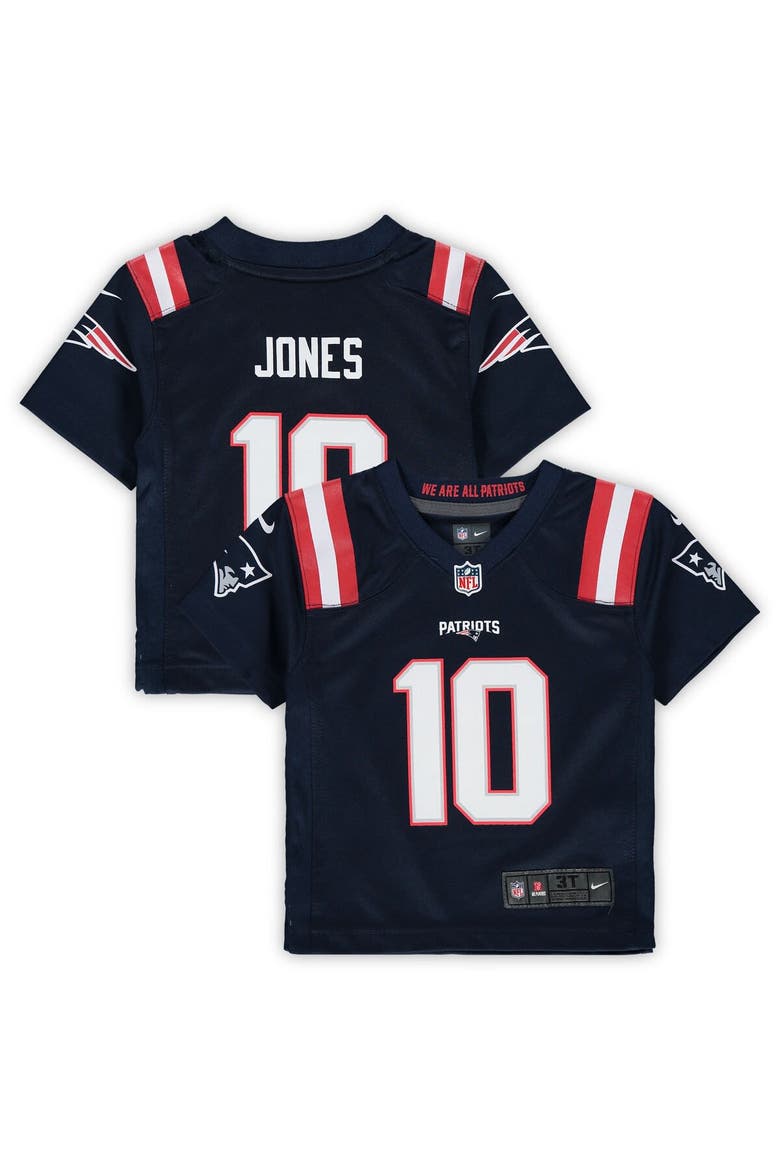 Toddler Nike Mac Jones Navy New England Patriots Game Jersey, Main, color, Navy