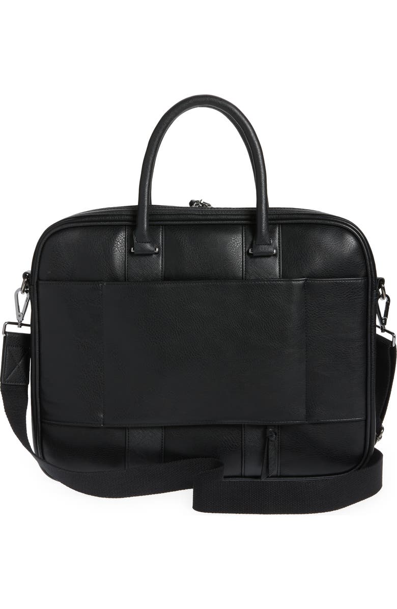 Ted Baker London Nevver Stripe Faux Leather Document Bag, Alternate, color,