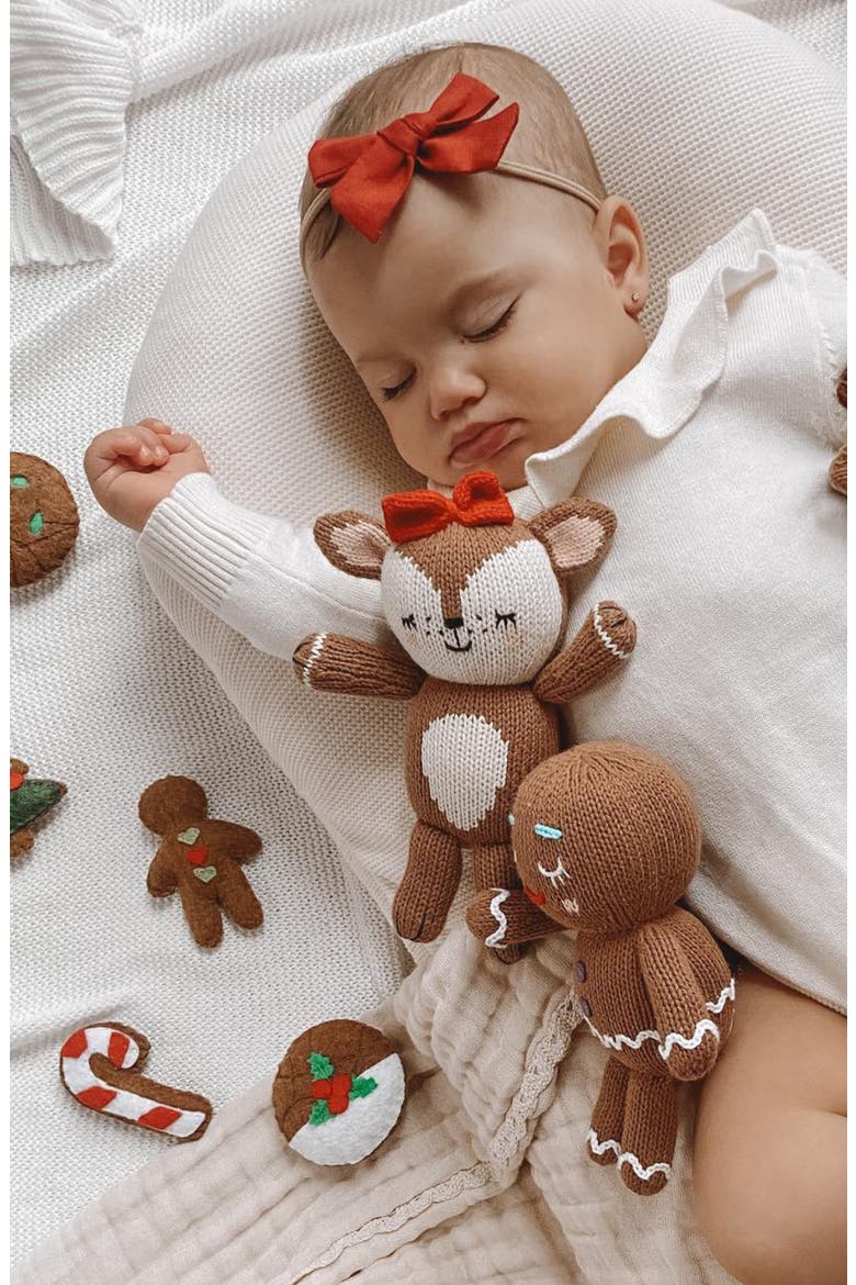 Baby Clarice Cotton Stuffed Animal, Alternate, color, ALMOND