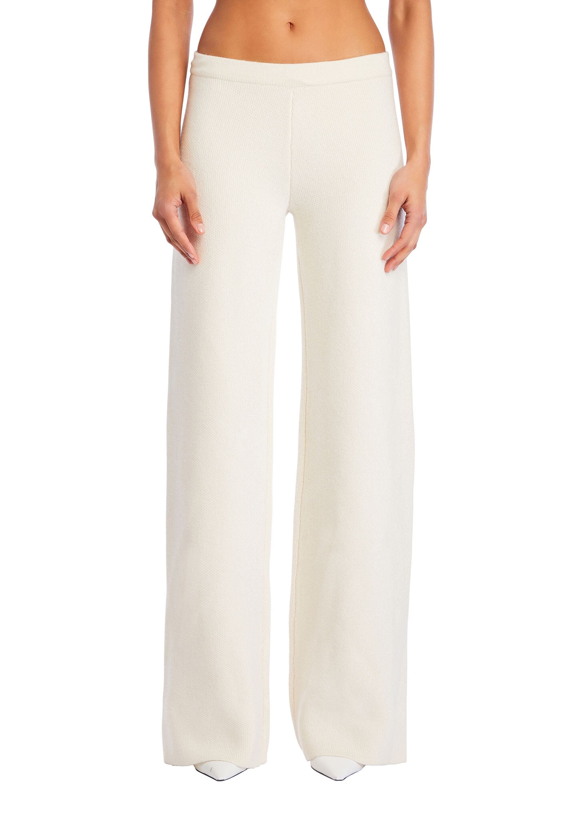 SER.O.YA Juna Knit Pant in Eggshell 