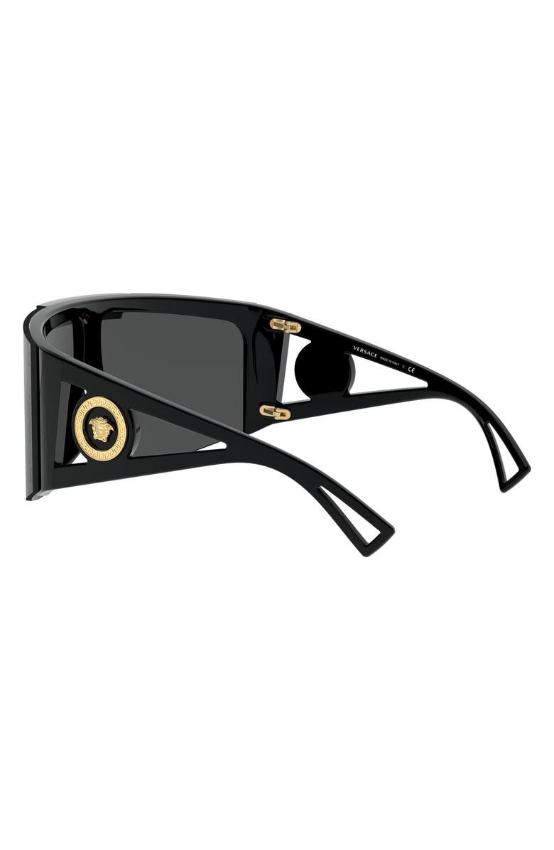 Versace 46mm Interchangeable Shield Sunglasses, Alternate, color, 