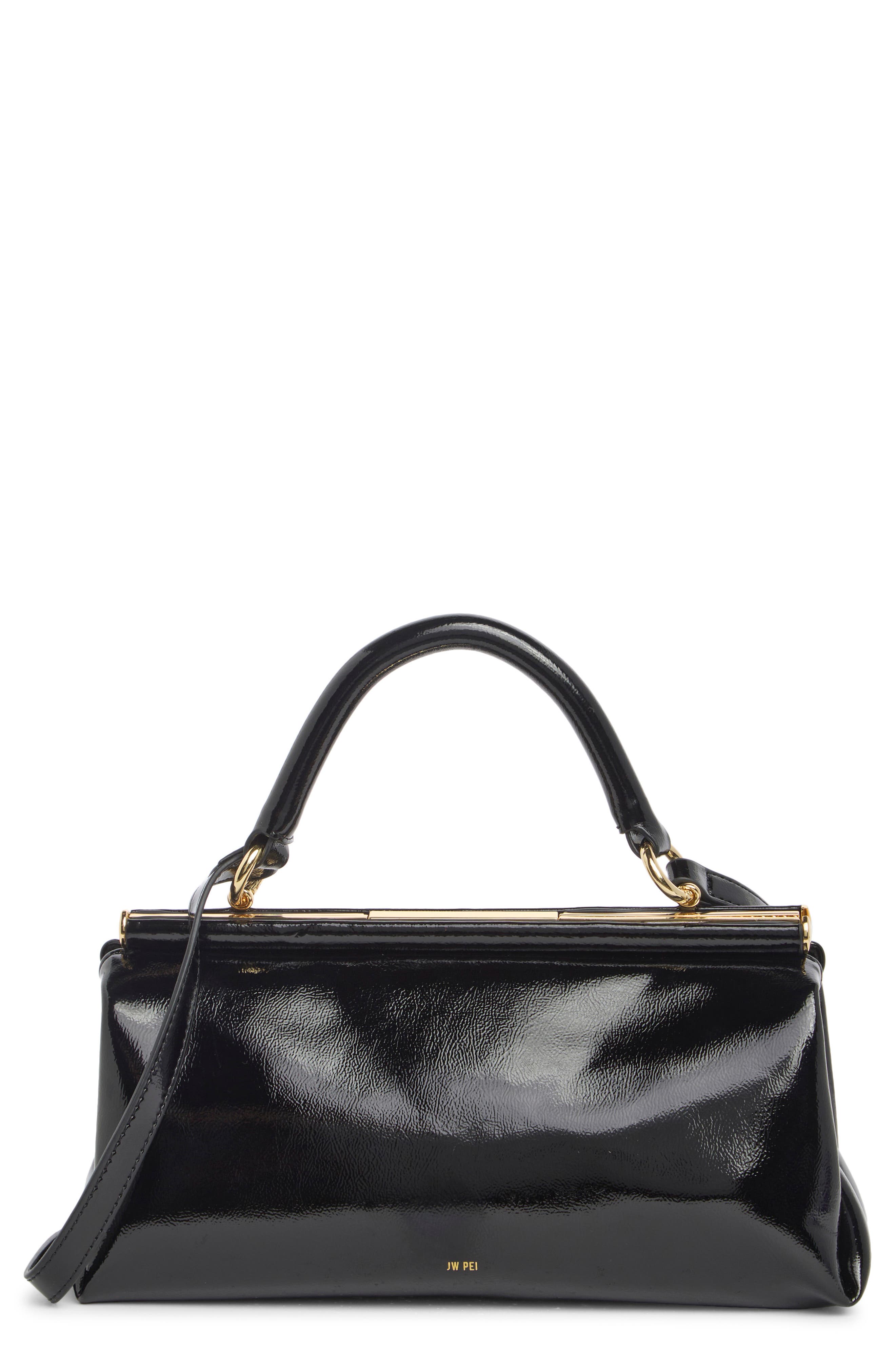 Danna Faux Leather Top Handle Bag