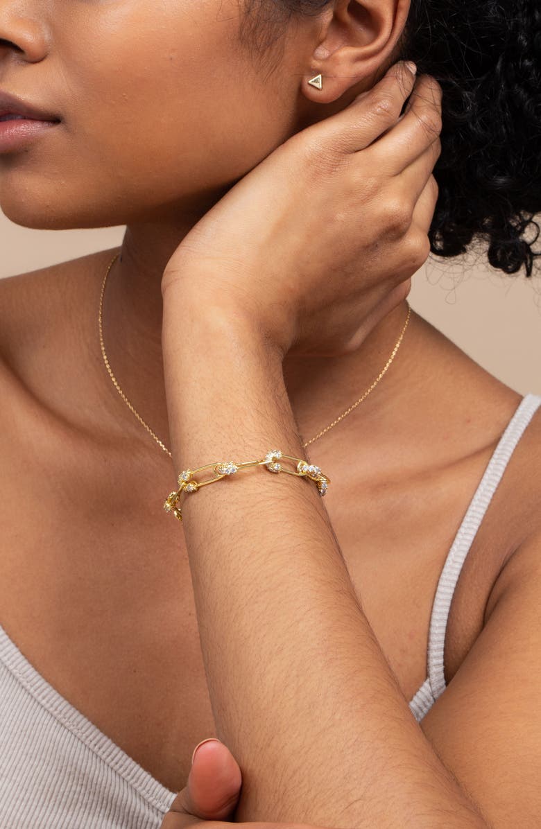 Uncommon James by Kristin Cavallari Safety First Link Bracelet, Alternate, color,