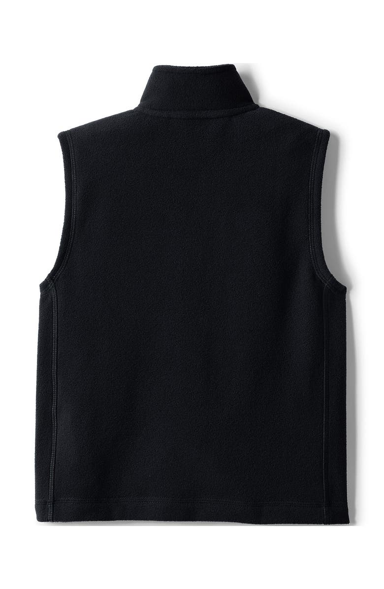 Lands' End Kids Lightweight Fleece Vest, Alternate, color, Black