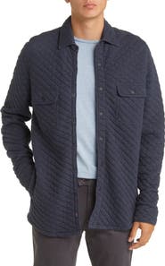 Faherty Epic Cotton Blend Quilted Shirt Jacket