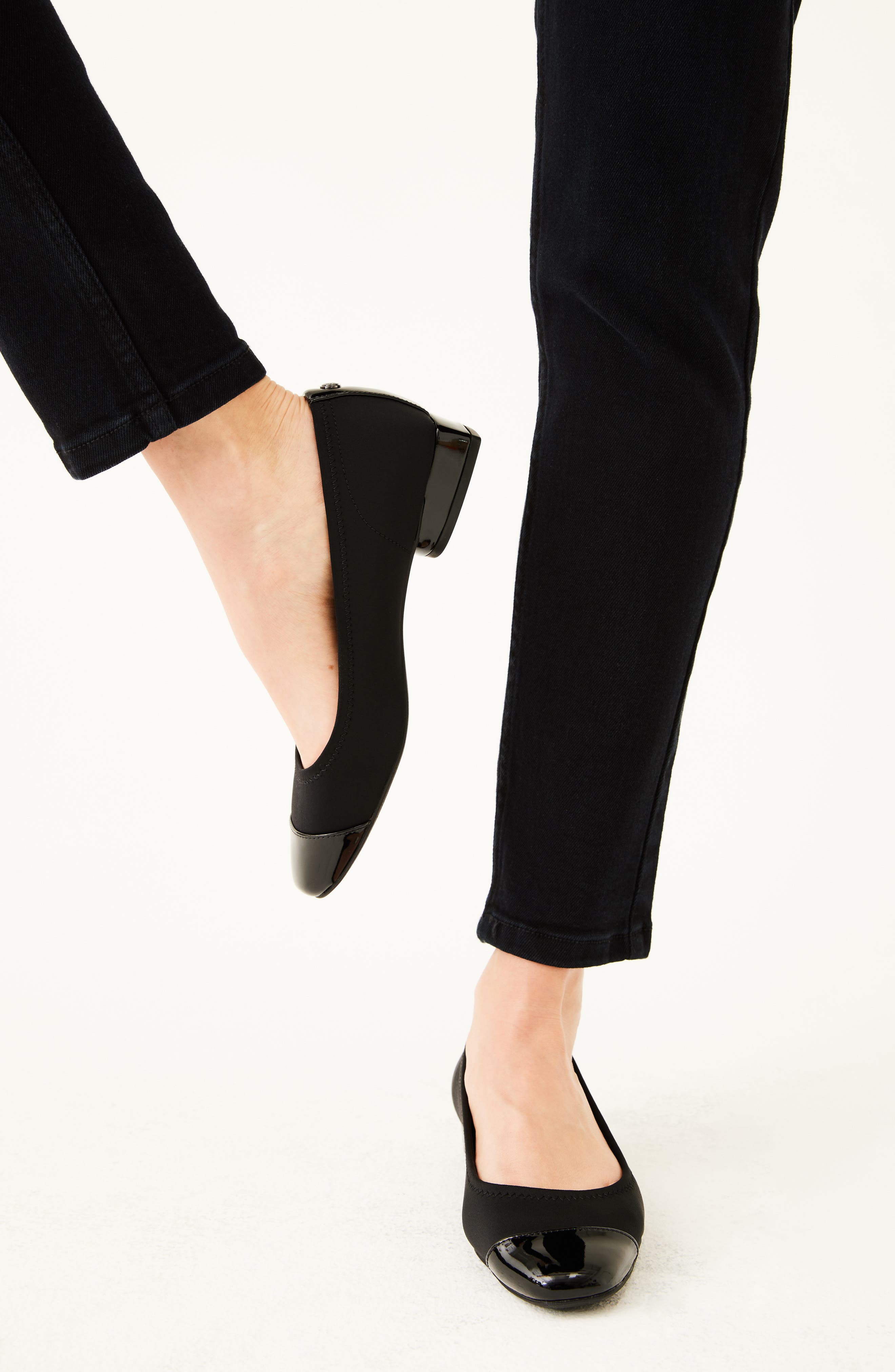 Anne Klein Carlie Flat, Alternate, color, Black