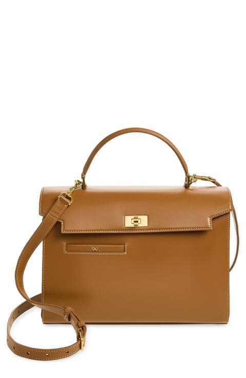 Mortimer Leather Top Handle Bag