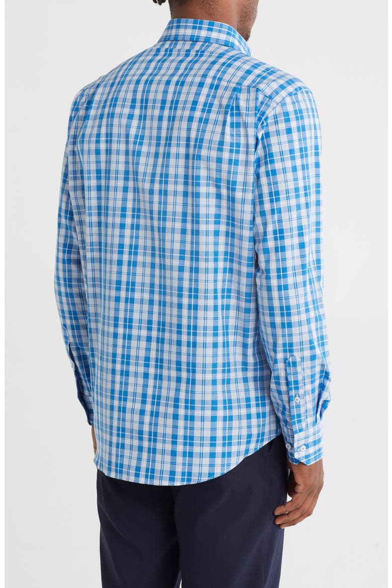 Poplin Sport Shirt, Alternate, color, ROYAL/ SKY