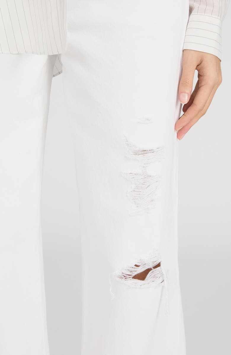 FRAME The Loose Ripped Wide Leg Jeans, Alternate, color, White Destruct