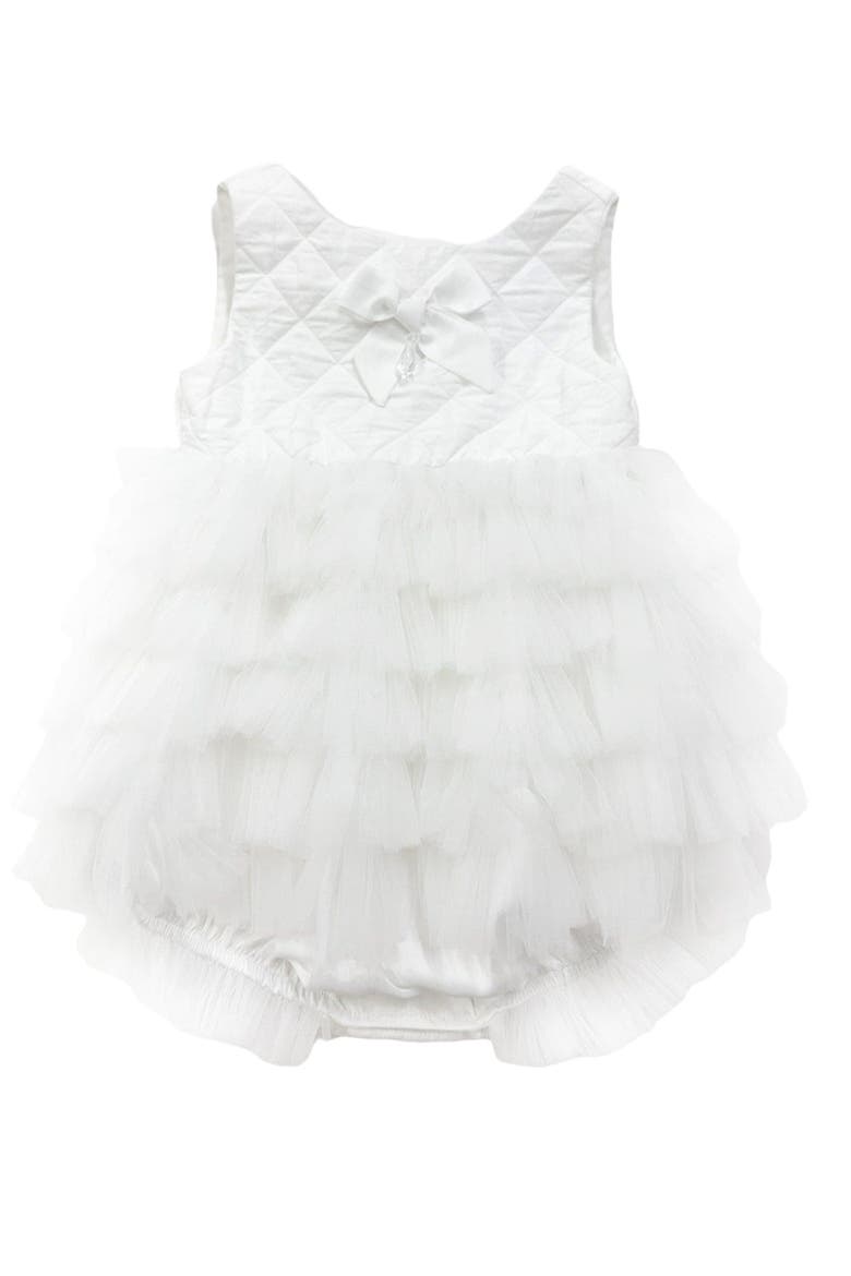 Poppy White Quilted Romper, Main, color, White