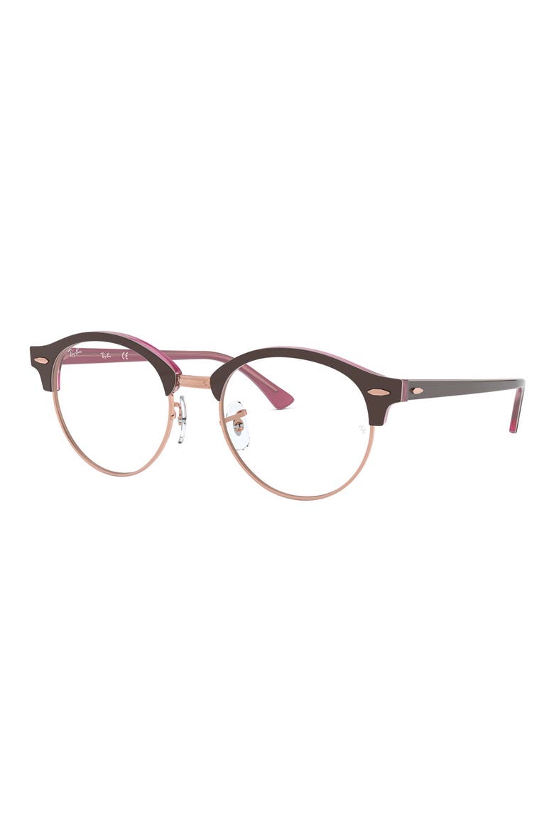 4246V 49mm Optical Glasses, Alternate, color, PINK BROWN