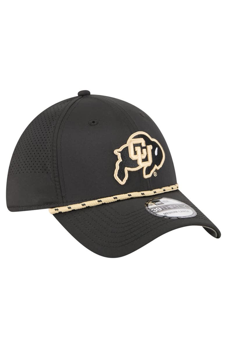 New Era Men's New Era  Black Colorado Buffaloes Rope 39THIRTY Flex Hat, Alternate, color, Black