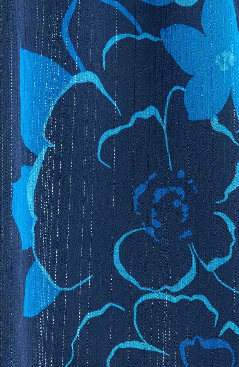 SUGARLIPS Bluford Floral Metallic Top, Alternate, color, Navy-Blue