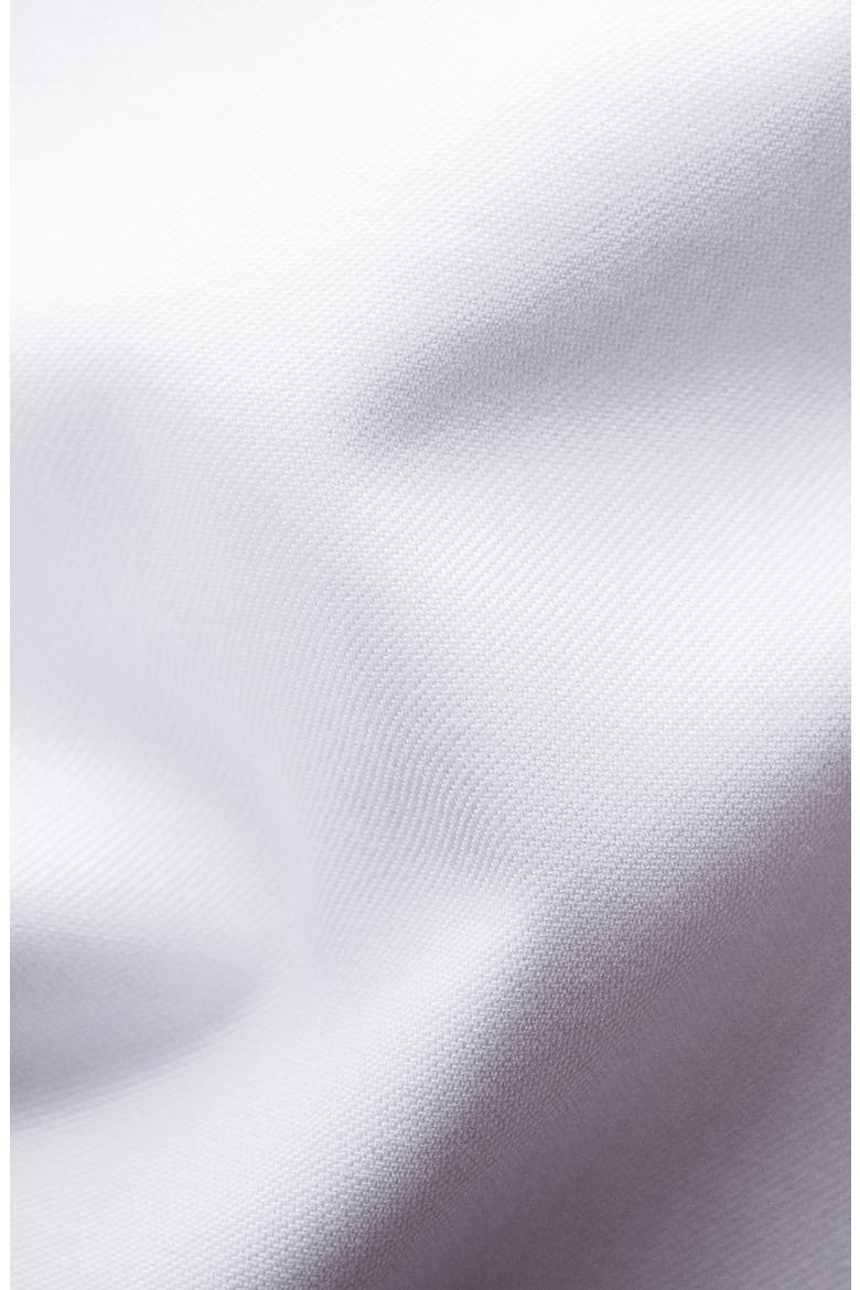 Slim Fit Cotton Twill Dress Shirt, Alternate, color, WHITE/ NAVY