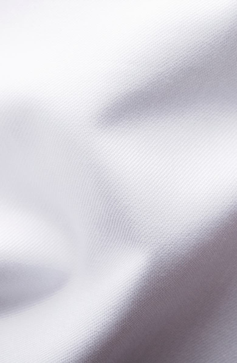 Eton Slim Fit Cotton Twill Dress Shirt, Alternate, color, White/ Navy