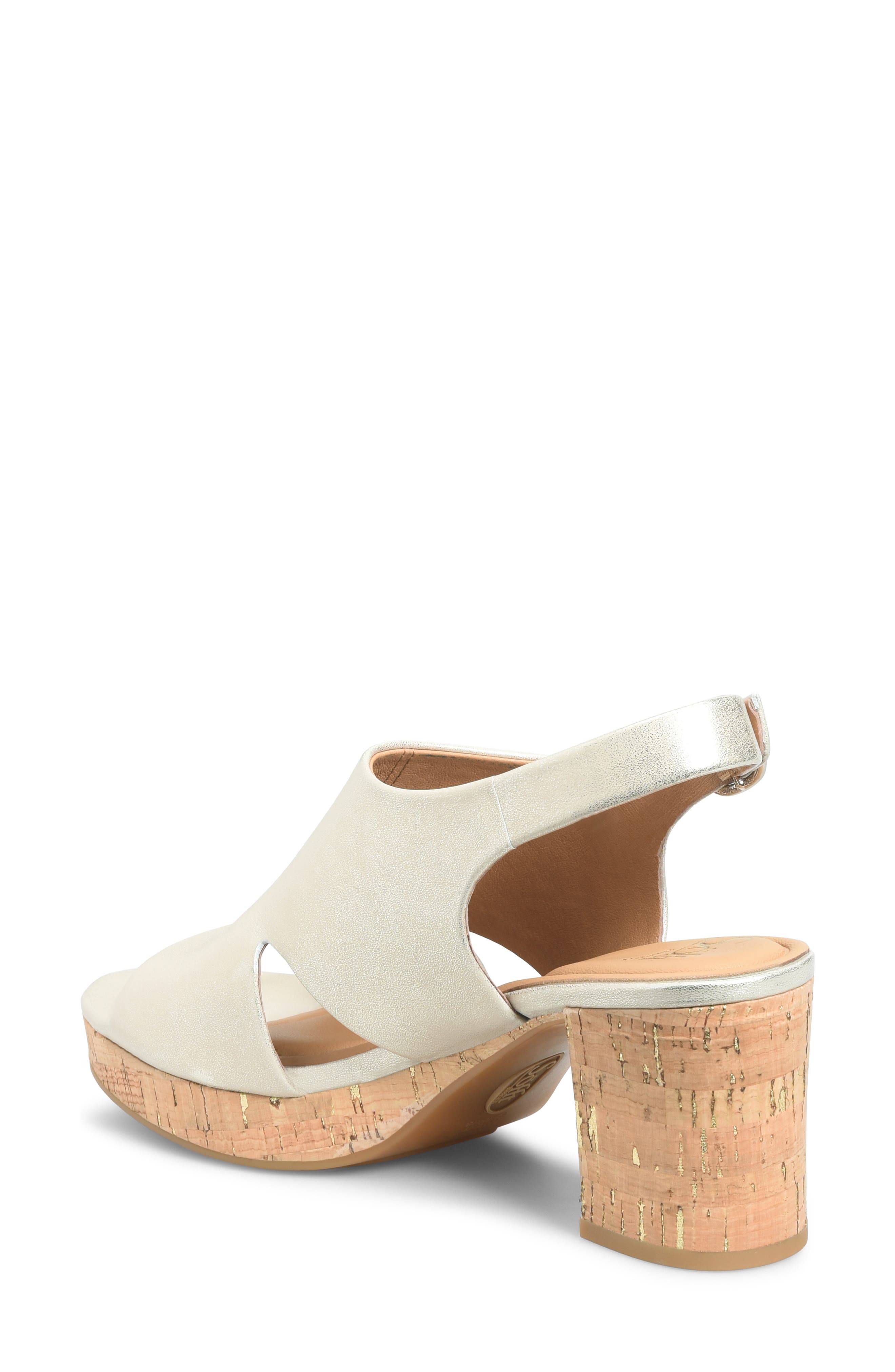 Liv Slingback Platform Sandal, Alternate, color, PLATINO