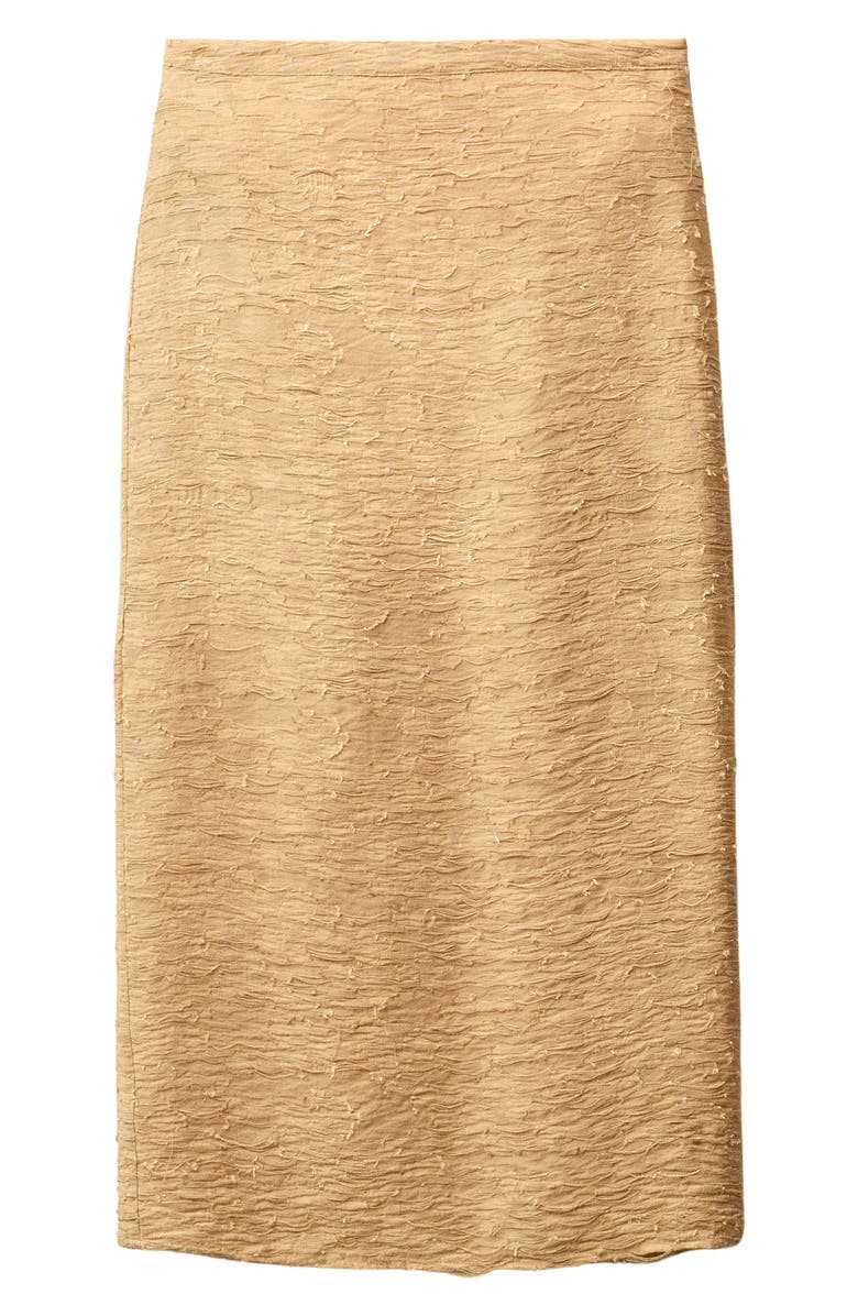 MANGO Textured Straight Midi Skirt, Alternate, color,