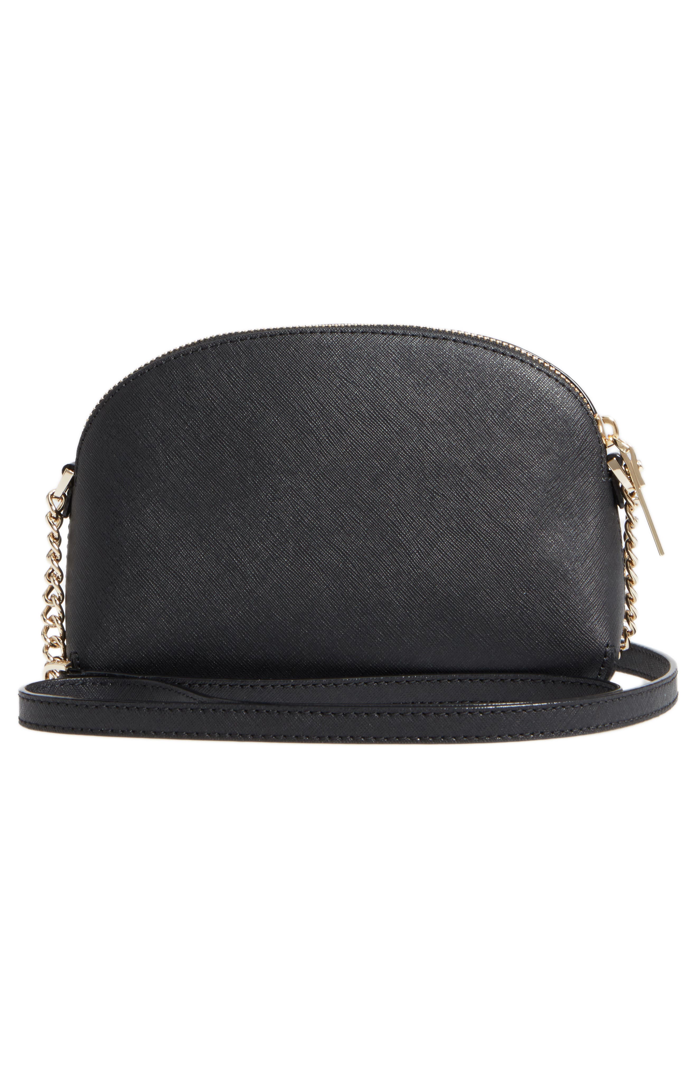 cameron street - hilli leather crossbody bag, Alternate, color, BLACK