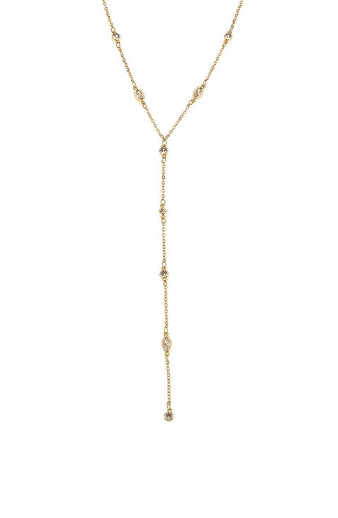 Dainty Cubic Zirconia Y-Necklace