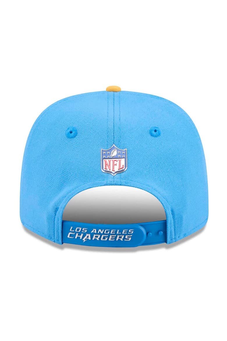Men's New Era  Powder Blue/Gold Los Angeles Chargers 2026 NFL Draft 9SEVENTY Adjustable Hat, Alternate, color, Powder Blue